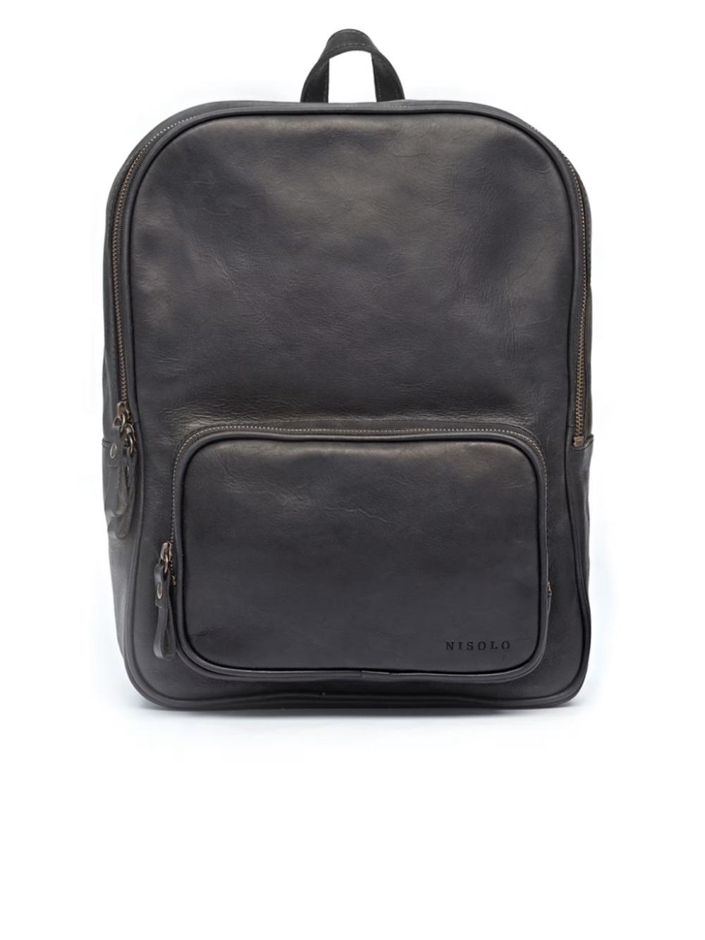 Nisolo Cordoba Black Leather Backpack